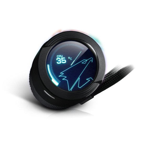 GIGABYTE AORUS WATERFORCE X 240 système de refroidissement d'ordinateur Processeur Refroidisseur de liquide tout-en-un 12 cm Noir GIGABYTE AORUS WATERFORCE X 240 système de refroidissement d'ordinateur Processeur Refroidisseur de liquide tout-en-un 12 cm Noir