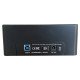 LC-Power LC-DOCK-U3-V Station d'accueil de disques de stockage USB 3.2 Gen 1 (3.1 Gen 1) Type-B Noir