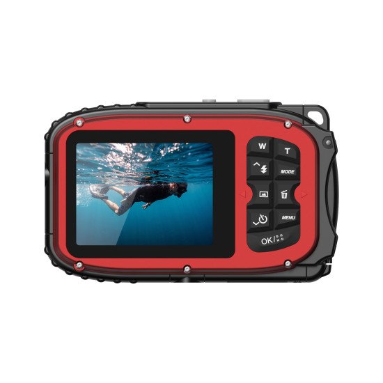 AgfaPhoto Realishot WP6000RD appareil photo numérique 1/4" Appareil-photo compact 18 MP CMOS Rouge