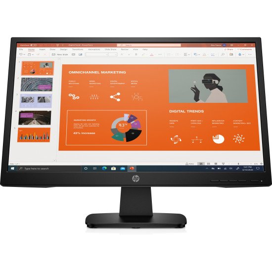 HP P22va G4 54,6 cm (21.5") 1920 x 1080 pixels Full HD LED Noir