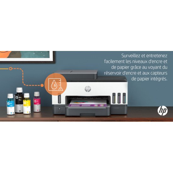 HP Smart Tank 7605 A jet d'encre thermique A4 4800 x 1200 DPI 15 ppm Wifi