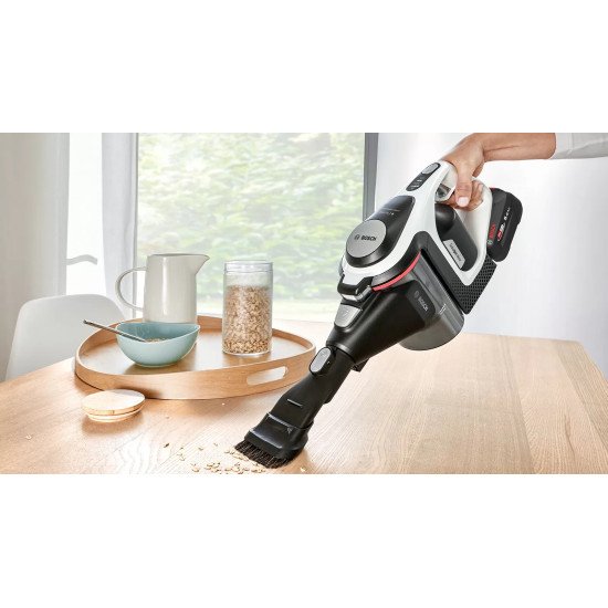 Bosch Serie 8 BSS825ALL aspirateur balai et balai électrique Sans sac Noir, Blanc