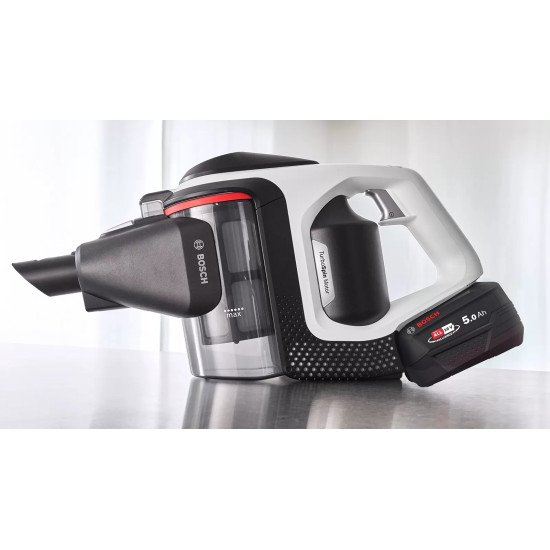 Bosch Serie 8 BSS825ALL aspirateur balai et balai électrique Sans sac Noir, Blanc