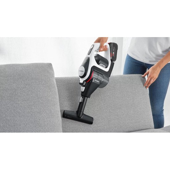 Bosch Serie 8 BSS825ALL aspirateur balai et balai électrique Sans sac Noir, Blanc