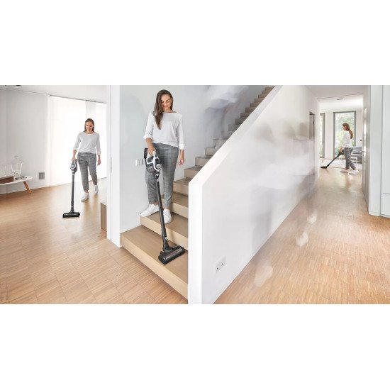 Bosch Serie 8 BSS825ALL aspirateur balai et balai électrique Sans sac Noir, Blanc