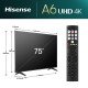 Hisense 75A6N 190,5 cm (75") 4K Ultra HD Smart TV Wifi Noir 350 cd/m²