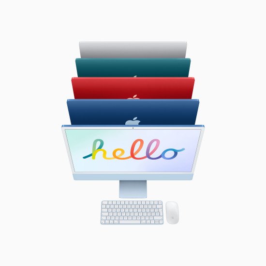 Apple iMac Apple M M1 61 cm (24") 4480 x 2520 pixels PC All-in-One 8 Go 256 Go SSD macOS Big Sur Wi-Fi 6 (802.11ax) Rose