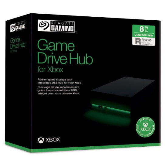 Seagate Game Drive Hub for Xbox disque dur externe 8000 Go Noir