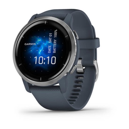 Garmin Venu 2 3,3 cm (1.3") AMOLED 45 mm Argent GPS (satellite)