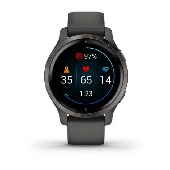 Garmin Venu 2S 2,79 cm (1.1") AMOLED 40 mm Graphite GPS (satellite)