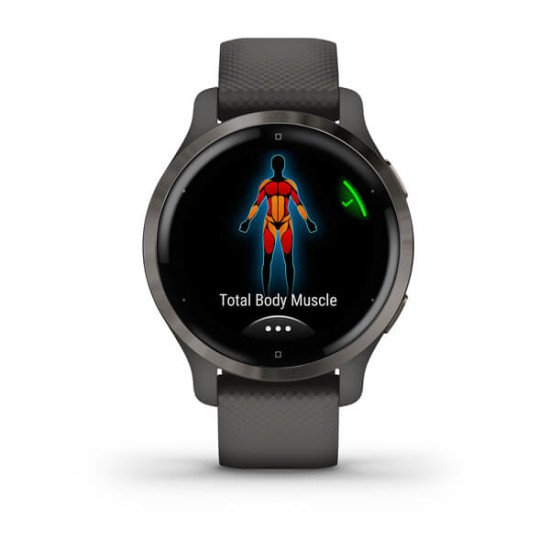 Garmin Venu 2S 2,79 cm (1.1") AMOLED 40 mm Graphite GPS (satellite)