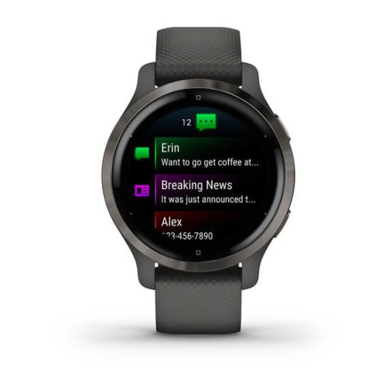 Garmin Venu 2S 2,79 cm (1.1") AMOLED 40 mm Graphite GPS (satellite)