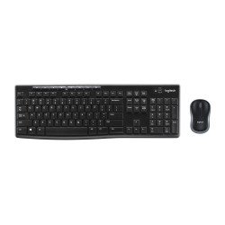 Logitech MK270 clavier RF sans fil Nordique Noir