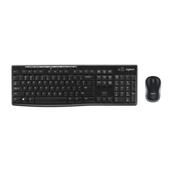 Logitech MK270 clavier RF sans fil Nordique Noir