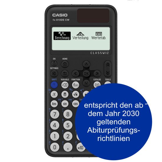 Casio FX-810DE CX calculatrice Poche Calculatrice scientifique Noir