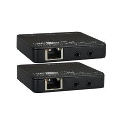 LevelOne HVE-9006 extension audio/video Émetteur et récepteur AV Noir