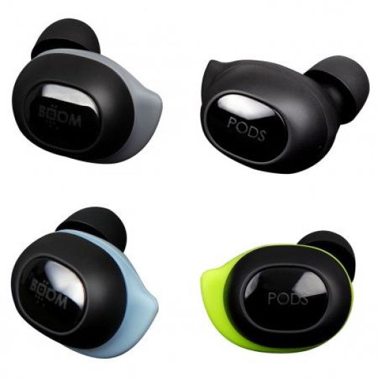 Boompods GS Casque True Wireless Stereo (TWS) Ecouteurs Appels/Musique Bluetooth Noir