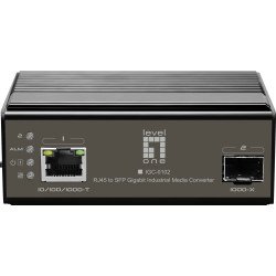 LevelOne IGC-0102 convertisseur de support réseau 1000 Mbit/s Noir