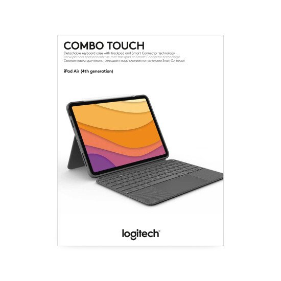 Logitech Combo Touch for iPad Air (4th generation) Gris Smart Connector QWERTZ Suisse