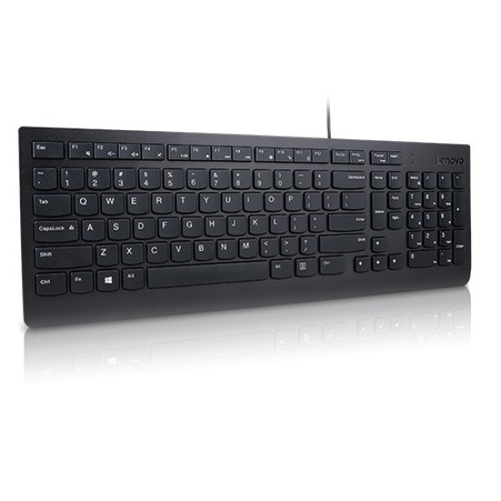 Lenovo Essential clavier USB QWERTY Noir Lenovo Essential clavier USB QWERTY Noir