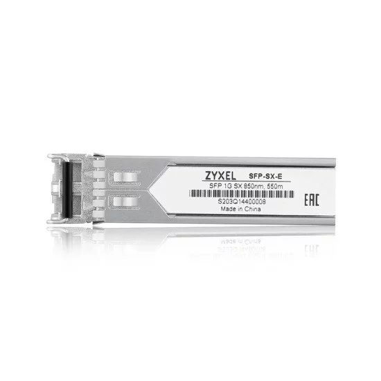 Zyxel SFP-SX-E module émetteur-récepteur de réseau Fibre optique 1000 Mbit/s 850 nm Zyxel SFP-SX-E module émetteur-récepteur de réseau Fibre optique 1000 Mbit/s 850 nm