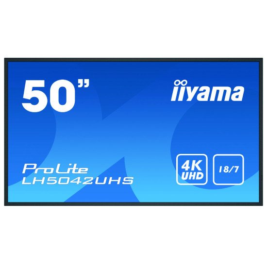 iiyama LH5042UHS-B3 écran dynamique 49.5" VA 4K Ultra HD Noir Android 8.0