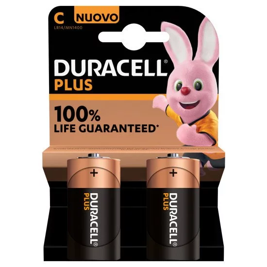 Duracell Plus 100 C Batterie à usage unique Alcaline Duracell Plus 100 C Batterie à usage unique Alcaline