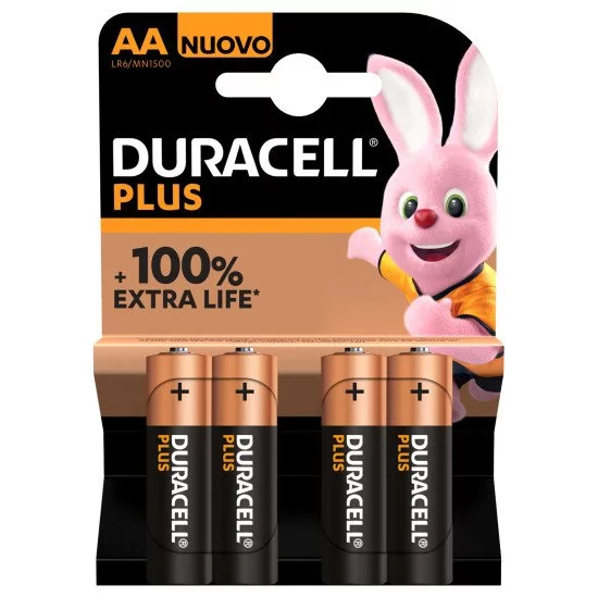 Duracell Plus 100 Batterie à usage unique AA Alcaline Duracell Plus 100 Batterie à usage unique AA Alcaline