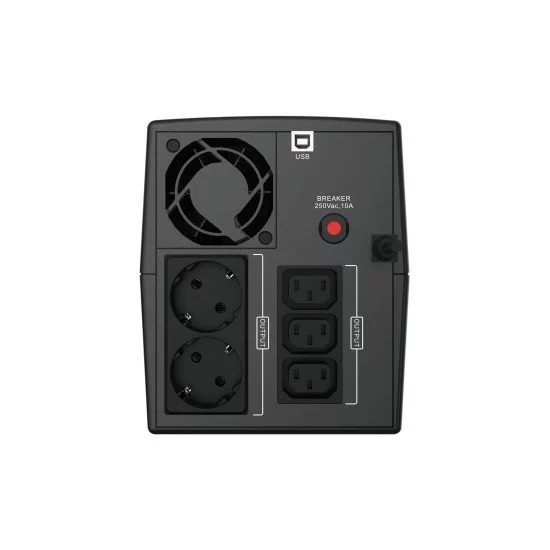 Conceptronic ZEUS04EM UPS Interactivité de ligne 2,2 kVA 1320 W 5 sortie(s) CA Conceptronic ZEUS04EM UPS Interactivité de ligne 2,2 kVA 1320 W 5 sortie(s) CA