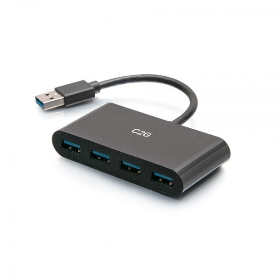 C2G Concentrateur USB-A 3.0 à 4 ports - USB SuperSpeed 5 Gb/s