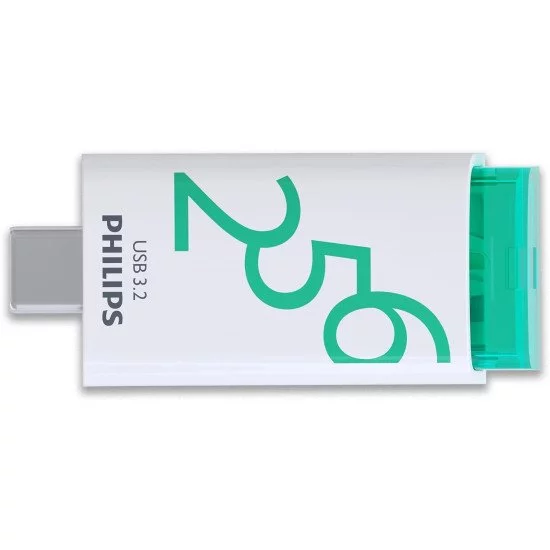 Philips USB 3.2 256GB Click Series Gen 1 USB-C lecteur USB flash 256 Go USB Type-A 3.2 Gen 1 (3.1 Gen 1) Blanc Philips USB 3.2 256GB Click Series Gen 1 USB-C lecteur USB flash 256 Go USB Type-A 3.2 Gen 1 (3.1 Gen 1) Blanc