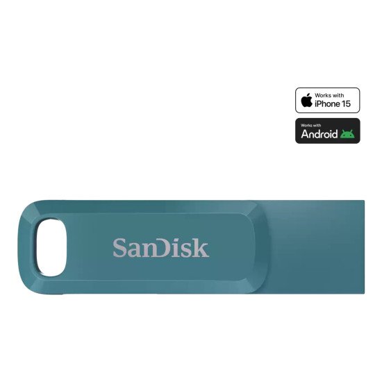 SanDisk Ultra Dual Drive Go lecteur USB flash 1 To USB Type-C 3.2 Gen 1 (3.1 Gen 1) Turquoise SanDisk Ultra Dual Drive Go lecteur USB flash 1 To USB Type-C 3.2 Gen 1 (3.1 Gen 1) Turquoise