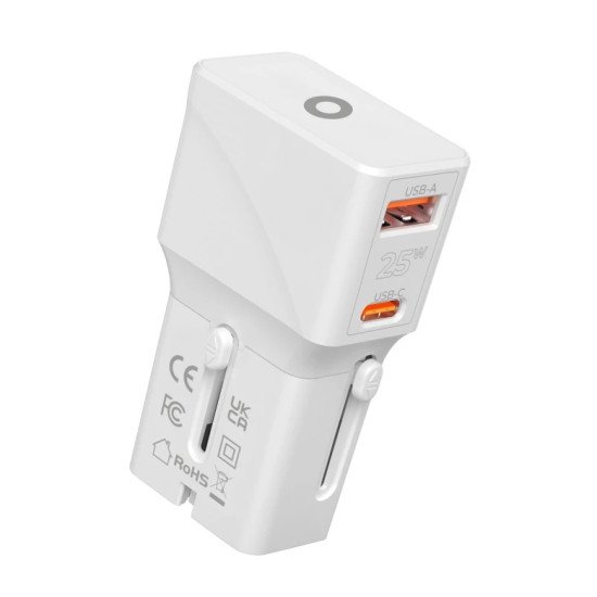 Mobile Origin TAD25-2P-WHT chargeur d'appareils mobiles Universel Blanc Secteur, USB Charge rapide Intérieure
