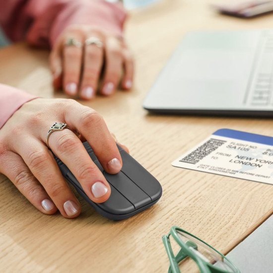 Logitech Mobi Fold souris Voyage Ambidextre RF sans fil + Bluetooth Optique 4000 DPI