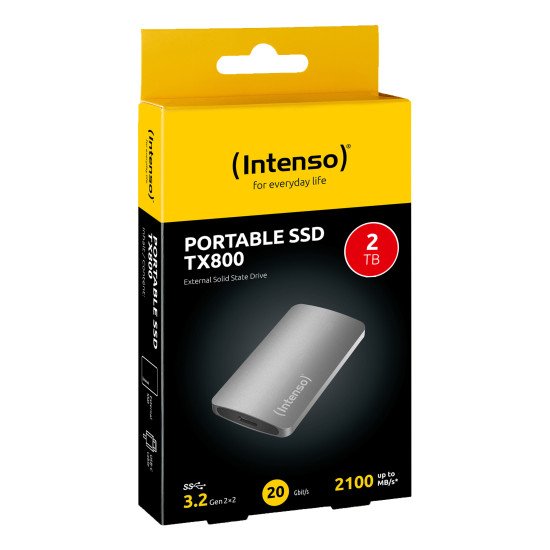 Intenso TX800 2 To USB Type-C USB 3.2 Gen 2x2 Anthracite