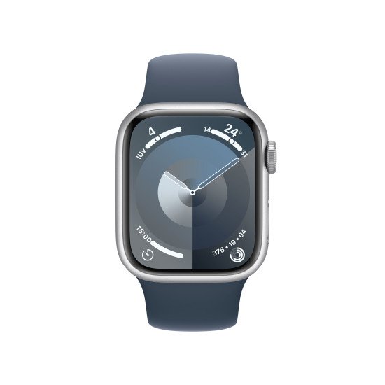 Apple Watch Series 9 41 mm Numérique 352 x 430 pixels Écran tactile 4G Argent Wifi GPS (satellite)