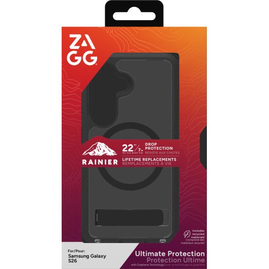 ZAGG Rainier Snap KS coque de protection pour téléphones portables 16 cm (6.3") Housse Noir