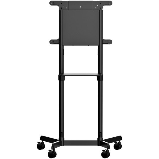 StarTech.com Chariot Meuble TV - Support TV sur Roulettes Portable pour Écrans VESA 37-70" (70kg) - Pied TV avec Étagère de Rangement - Inclinable - Gabarit de Montage Universel Télévision