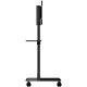 StarTech.com Chariot Meuble TV - Support TV sur Roulettes Portable pour Écrans VESA 37-70" (70kg) - Pied TV avec Étagère de Rangement - Inclinable - Gabarit de Montage Universel Télévision