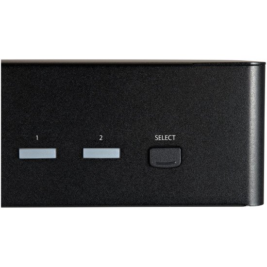 StarTech.com Commutateur KVM HDMI 2.0, 2 Ports, 2 Écrans - 4K 60Hz Ultra HDR - Commutateur KVM de Bureau 4K HDMI 2.0 avec Hub USB 3.0 à 2 Ports (5Gbps) & 4x USB 2.0 HID, Audio - Commutation par Touches - TAA