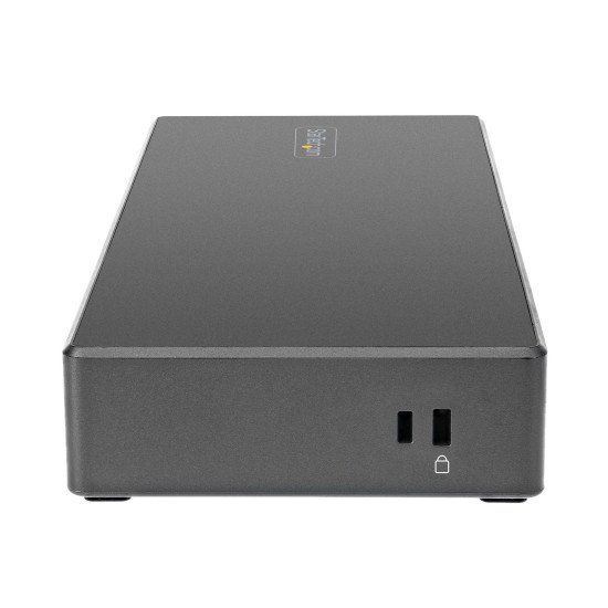 StarTech.com Dock USB-C - Station d'accueil USB Type C Triple Écrans 4K - Alimentation 100W - DP 1.4 Alt Mode & DSC, 2x DisplayPort 1.4/HDMI 2.0 - 6xUSB (2x 10Gbps) - Windows/Chrome