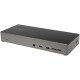 StarTech.com Dock USB-C - Station d'accueil USB Type C Triple Écrans 4K - Alimentation 100W - DP 1.4 Alt Mode & DSC, 2x DisplayPort 1.4/HDMI 2.0 - 6xUSB (2x 10Gbps) - Windows/Chrome