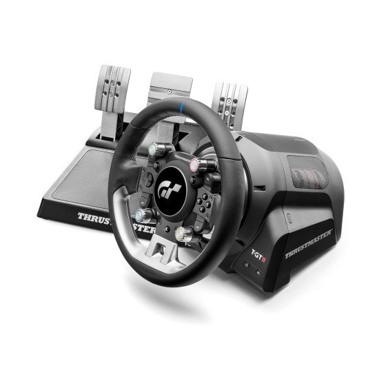 Thrustmaster T-GT II Volant + pedalier 4160823 Noir, Acier satin USB Volant + pédales PC, PlayStation 4, PlayStation 5