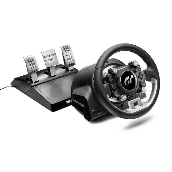 Thrustmaster T-GT II Volant + pedalier 4160823 Noir, Acier satin USB Volant + pédales PC, PlayStation 4, PlayStation 5