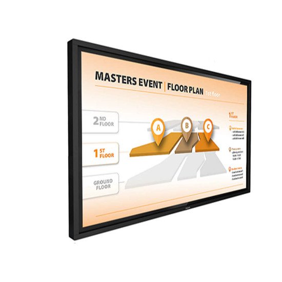 Philips 43BDL3452T/00 affichage de messages Panneau de signalisation numérique 109,2 cm (43") VA 4K Ultra HD Écran tactile Intégré dans le processeur Android 8.0