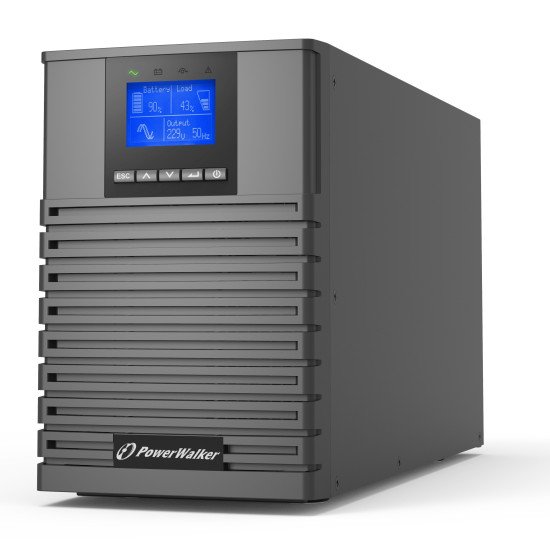 PowerWalker VFI 1000 ICT IoT Double-conversion (en ligne) 1 kVA 1000 W 4 sortie(s) CA