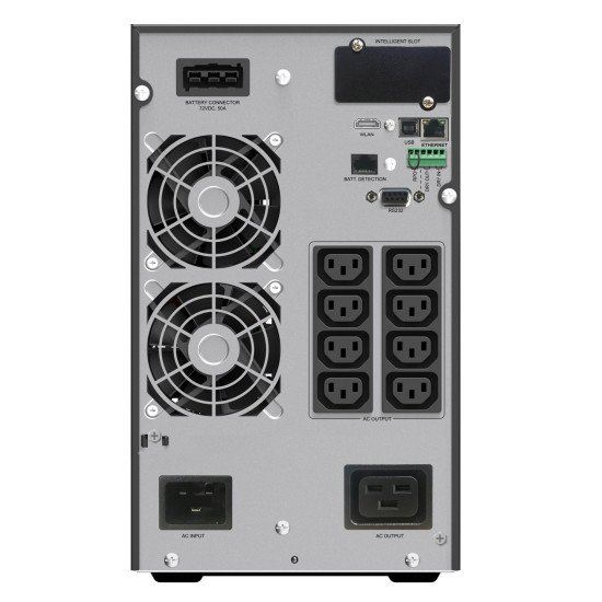 PowerWalker VFI 3000 ICT IoT Double-conversion (en ligne) 3 kVA 3000 W 9 sortie(s) CA