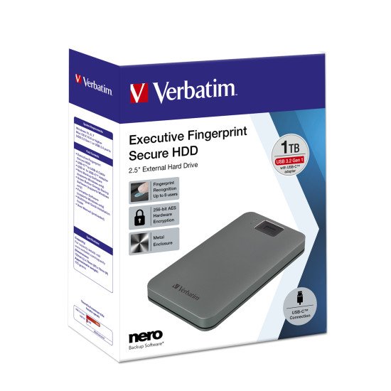 Verbatim 53652 disque dur externe 1000 Go Gris