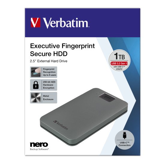 Verbatim 53652 disque dur externe 1000 Go Gris