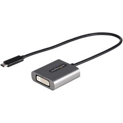 StarTech.com Adaptateur USB C vers DVI - Adaptateur Dongle USB-C vers DVI-D 1920x1200p - USB Type C vers Écrans/Affichages DVI - Convertisseur Graphique - Compatible Thunderbolt 3 - Câble Intégré 30cm StarTech.com Adaptateur USB C vers DVI - Adaptateur Dongle USB-C vers DVI-D 1920x1200p - USB Type C vers Écrans/Affichages DVI - Convertisseur Graphique - Compatible Thunderbolt 3 - Câble Intégré 30cm
